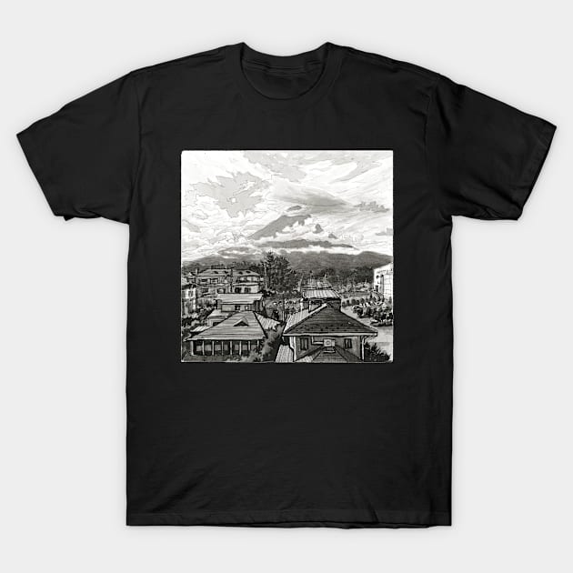 FujiSan Inktober #5 T-Shirt by olgaandart